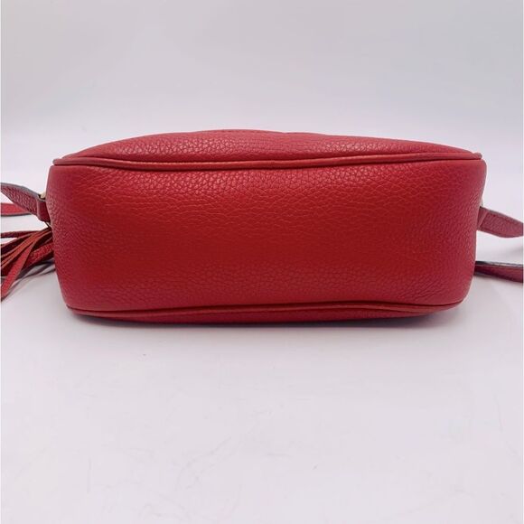 Auth Gucci Tabasco Red Small Soho Disco Crossbody Bag Preloved Purse Excellent - Picture 4 of 16